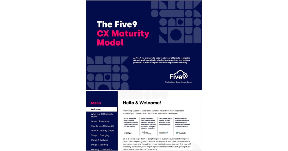 Five9 CX Maturity Model – B2B World